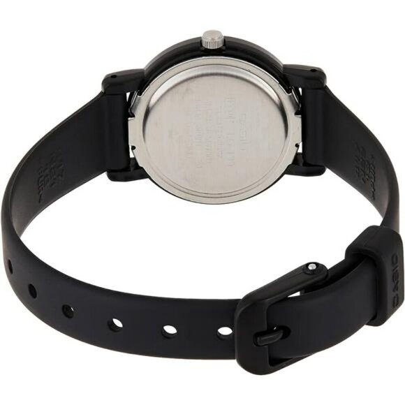 Womens Black Analog Watch Lightweight Water Resistant Classic Quartz Timepiece - Picture 2 of 7